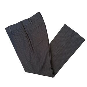 Ann Taylor Women’s Charcoal Pinstripe Trousers Size 10 Curvy